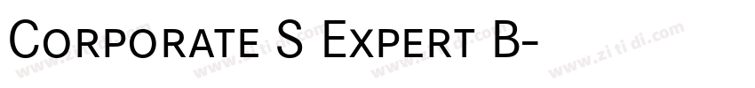 Corporate S Expert B字体转换
